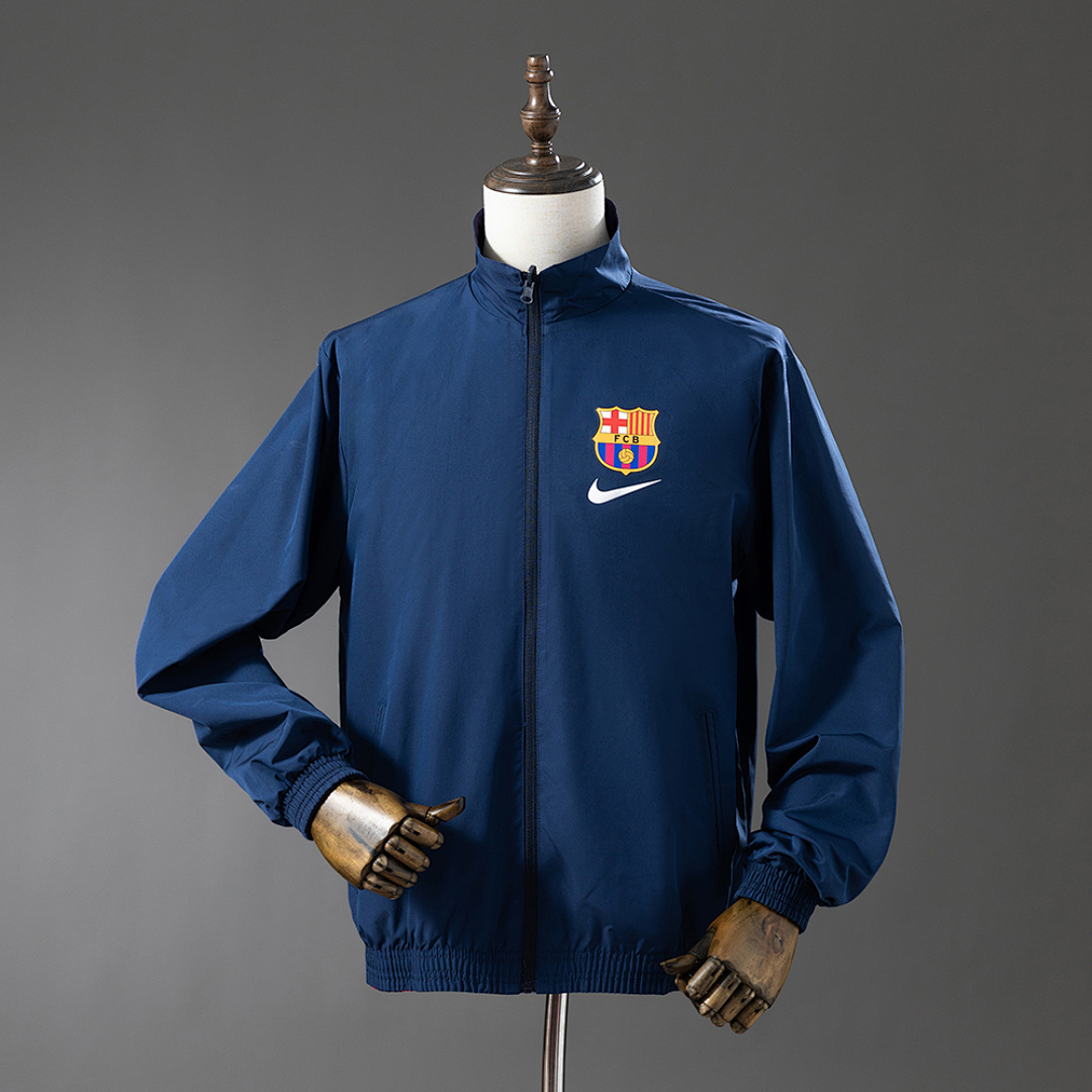Barcelona Reversible Jacket Windbreaker - Red & Navy S-XXL 2