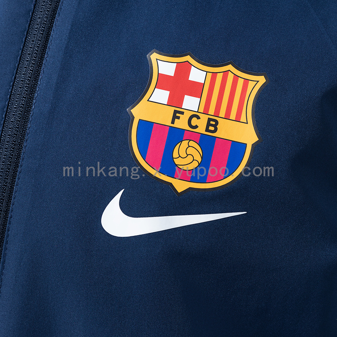 Barcelona Reversible Jacket Windbreaker - Red & Navy S-XXL 5