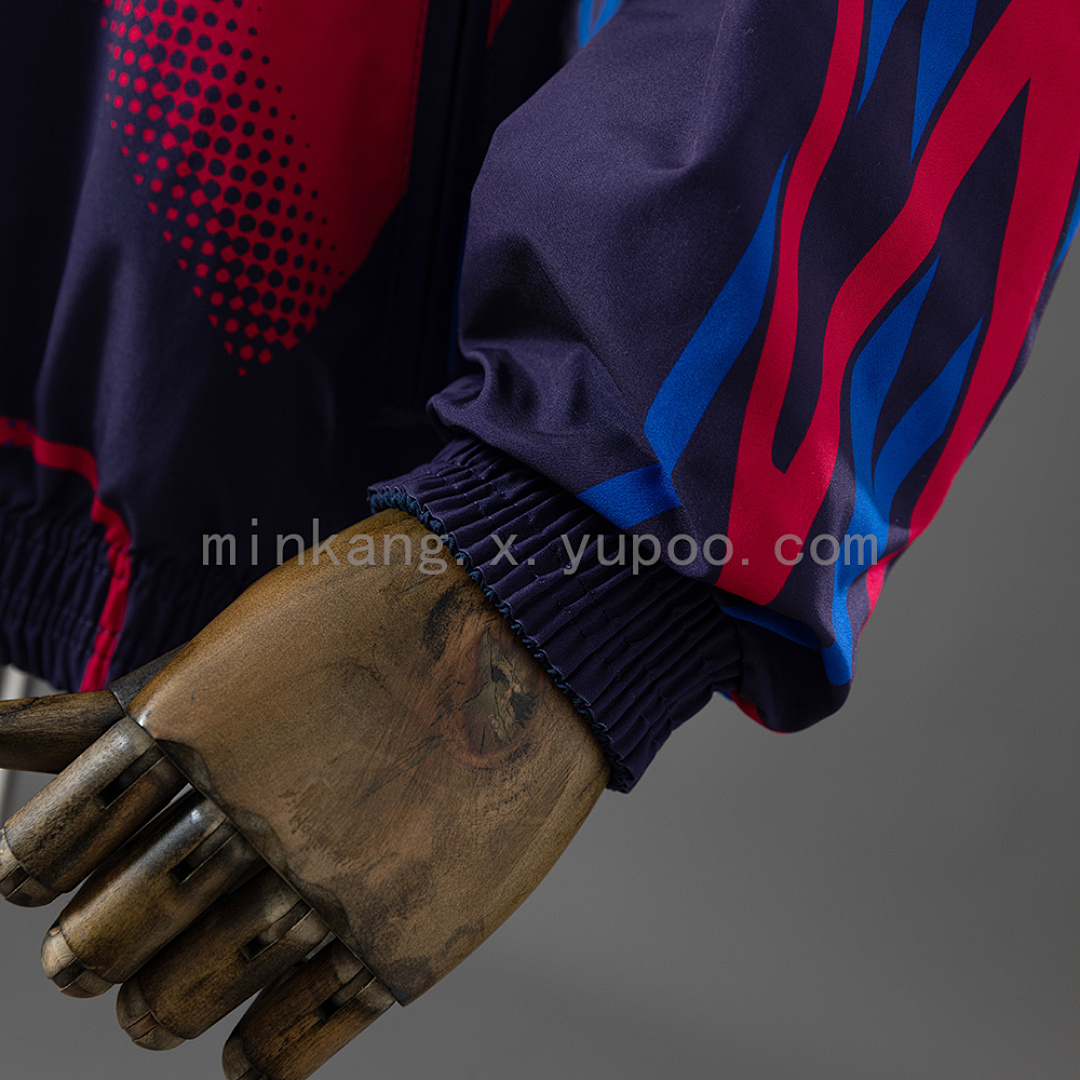Barcelona Reversible Jacket Windbreaker - Red & Navy S-XXL 7
