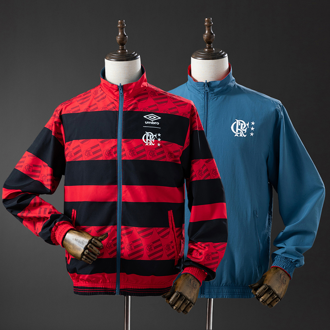 Flamengo Reversible Jacket Windbreaker - Red & Cyan S-XXL 2
