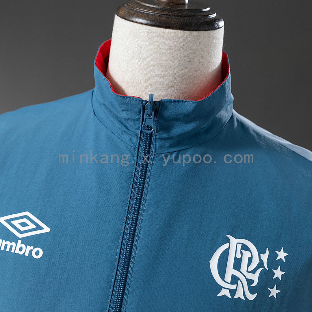 Flamengo Reversible Jacket Windbreaker - Red & Cyan S-XXL 11