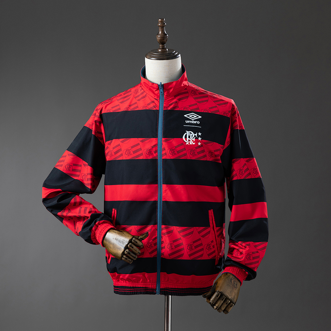 Flamengo Reversible Jacket Windbreaker - Red & Cyan S-XXL 3