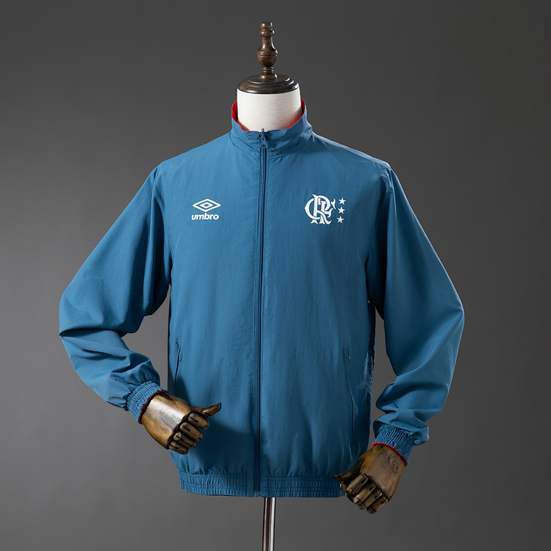Flamengo Reversible Jacket Windbreaker - Red & Cyan S-XXL 4