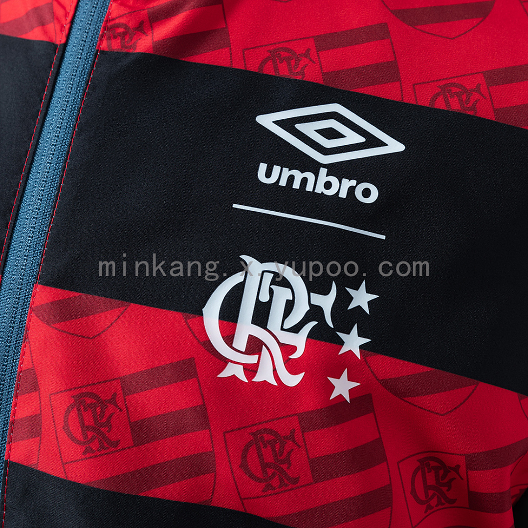 Flamengo Reversible Jacket Windbreaker - Red & Cyan S-XXL 5