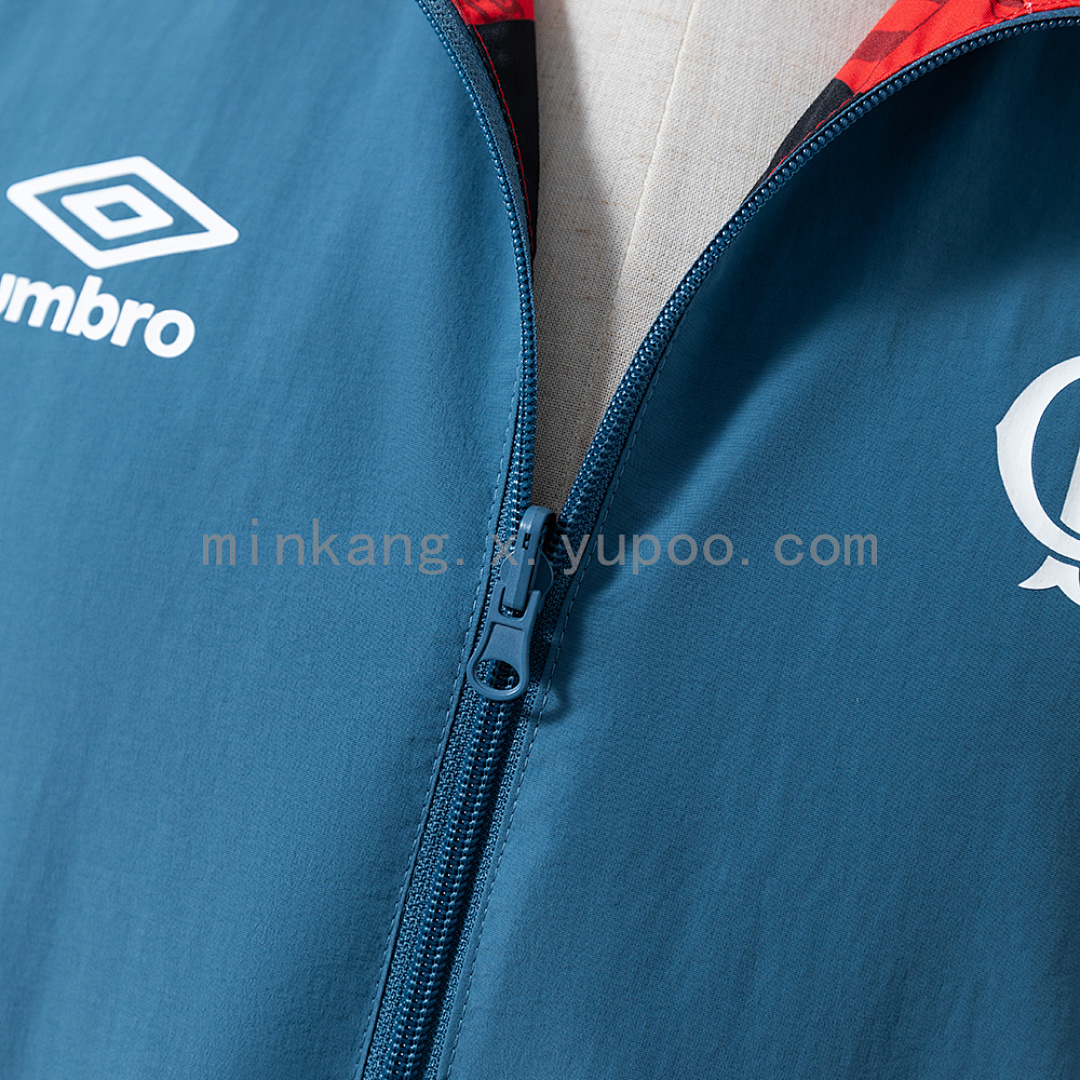 Flamengo Reversible Jacket Windbreaker - Red & Cyan S-XXL 8