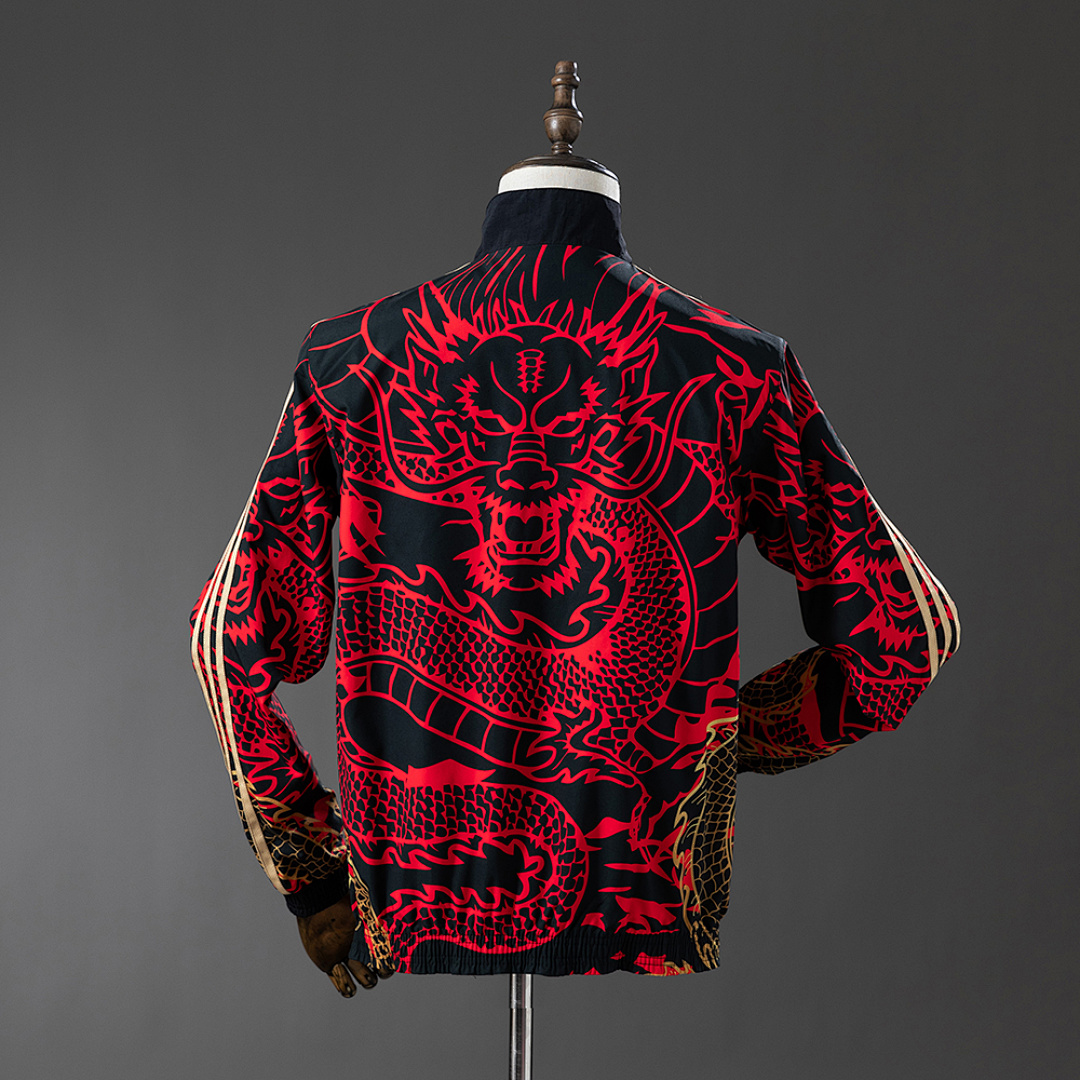 Real Madrid Reversible Jacket Windbreaker - Red & Heiss S-XXL 12