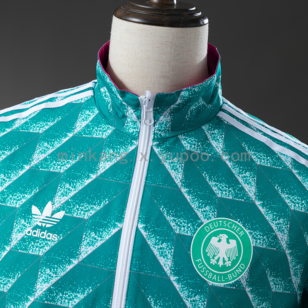 German Reversible Jacket Windbreaker - Green & Purple S-XXL 11