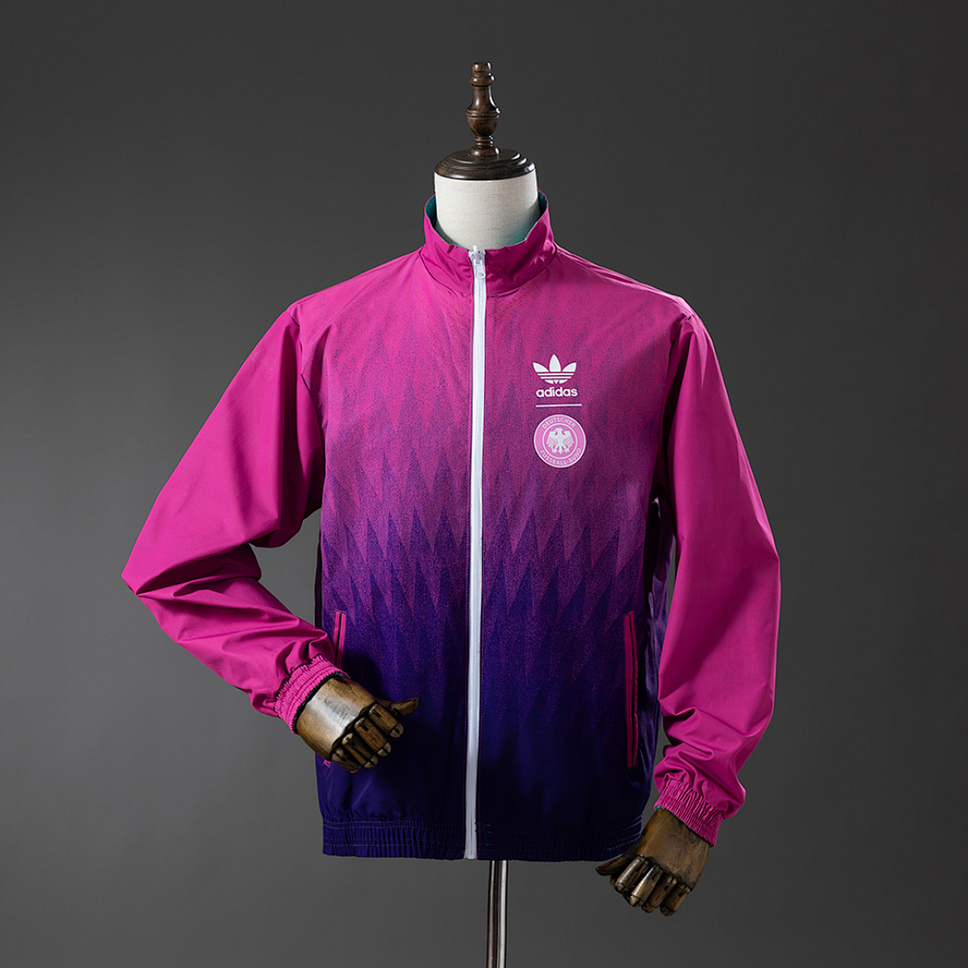 German Reversible Jacket Windbreaker - Green & Purple S-XXL 4