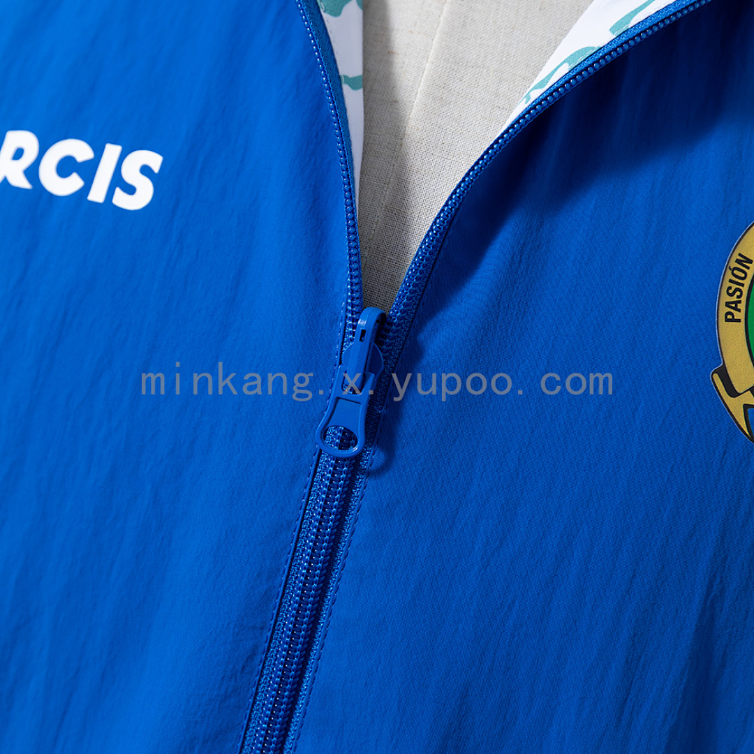 Mexico Reversible Jacket Windbreaker - White & Blue S-XXL 8