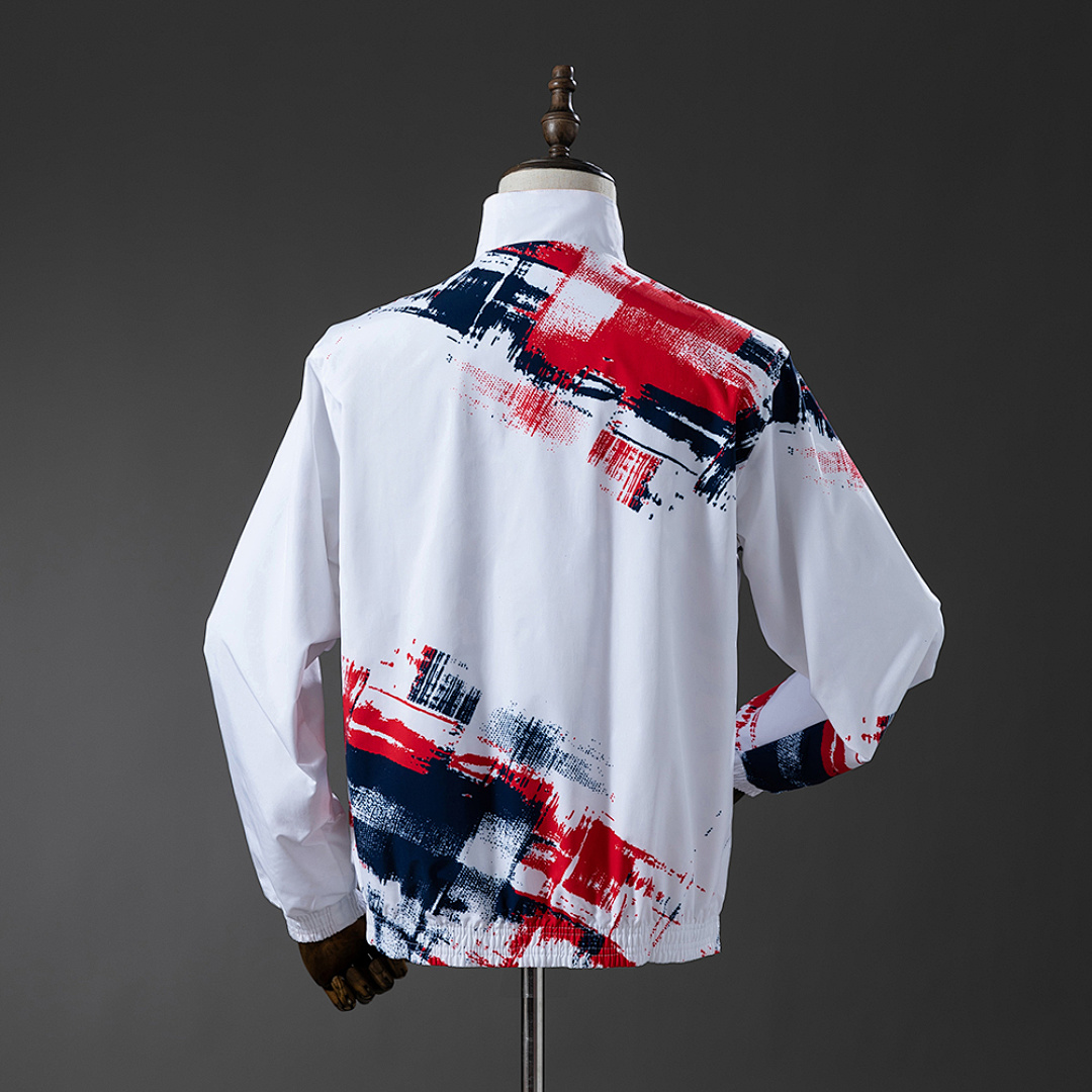 PSG Reversible Jacket Windbreaker - White & Brown S-XXL 12