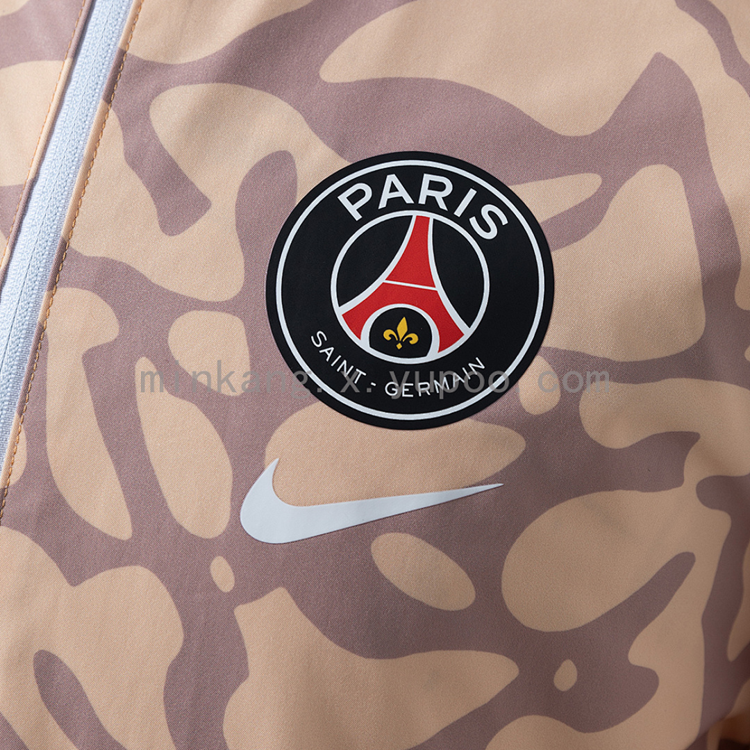 PSG Reversible Jacket Windbreaker - White & Brown S-XXL 5