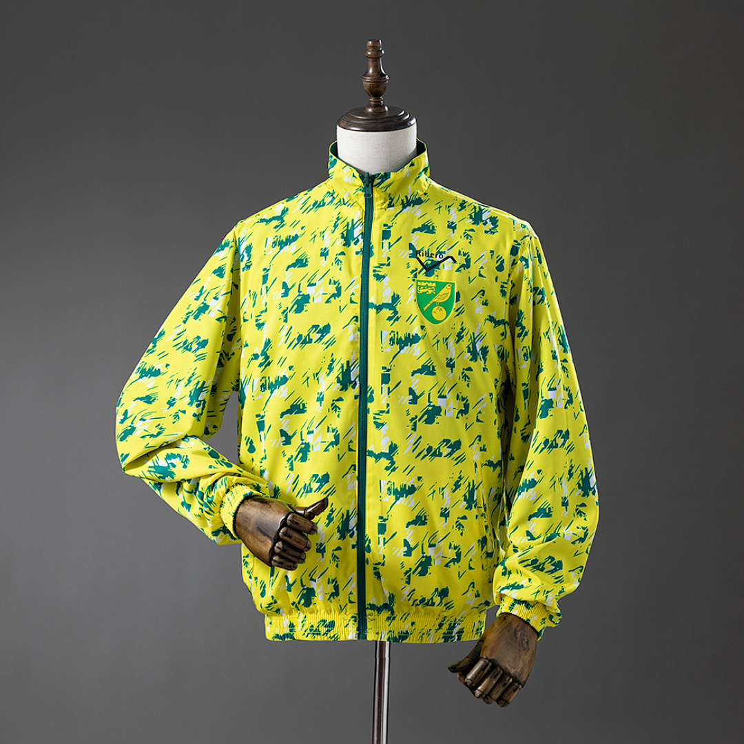 Norwich City Reversible Jacket Windbreaker - Blue & Yellow S-XXL 3