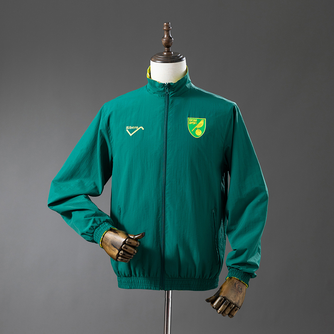 Norwich City Reversible Jacket Windbreaker - Blue & Yellow S-XXL 4