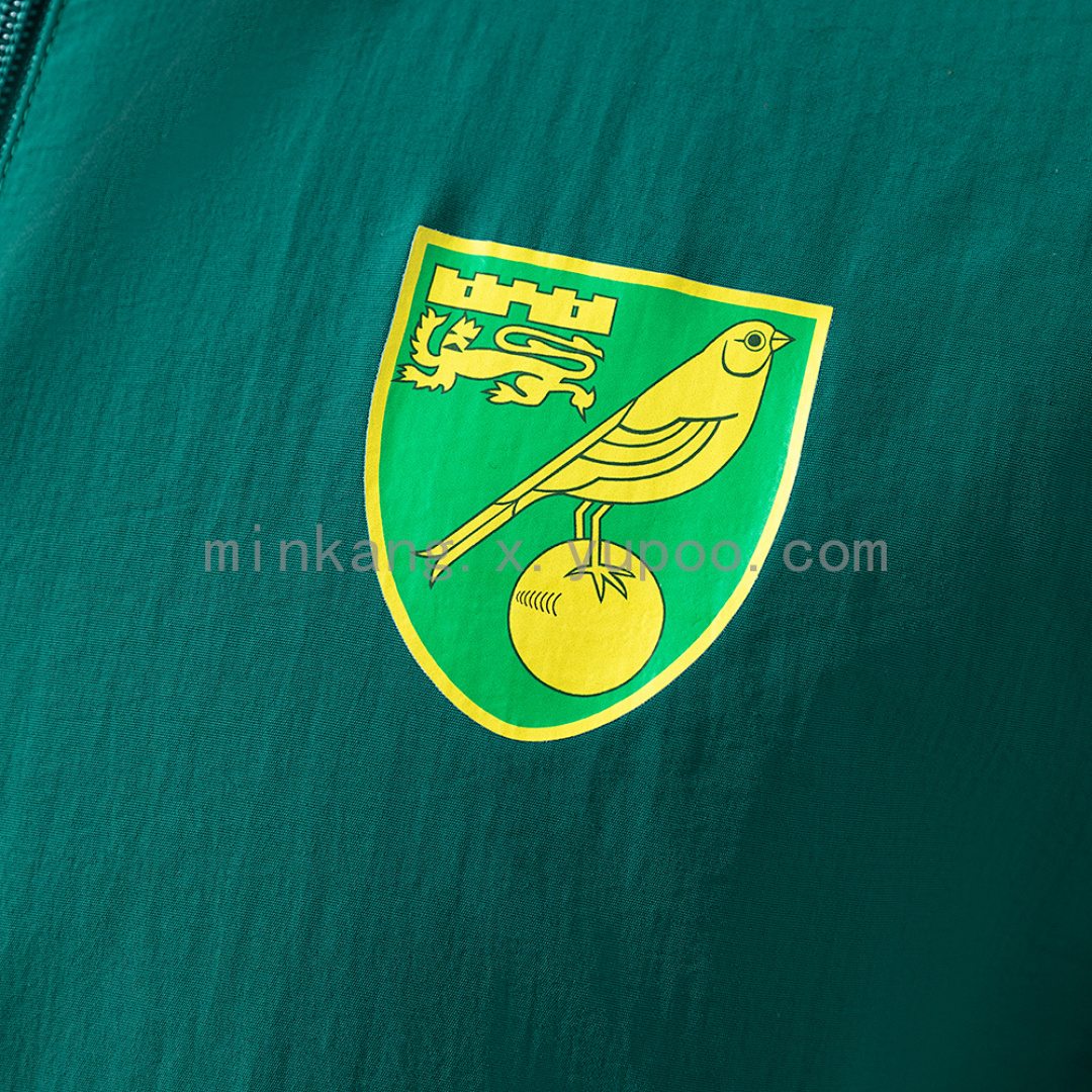 Norwich City Reversible Jacket Windbreaker - Blue & Yellow S-XXL 10