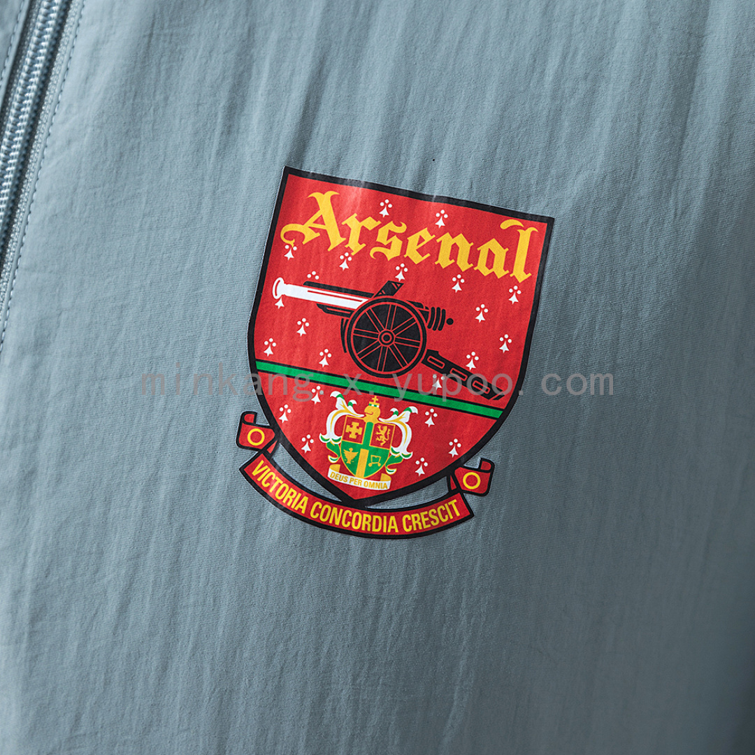 Arsenal Reversible Jacket Windbreaker - Yellow & Grey S-XXL 10