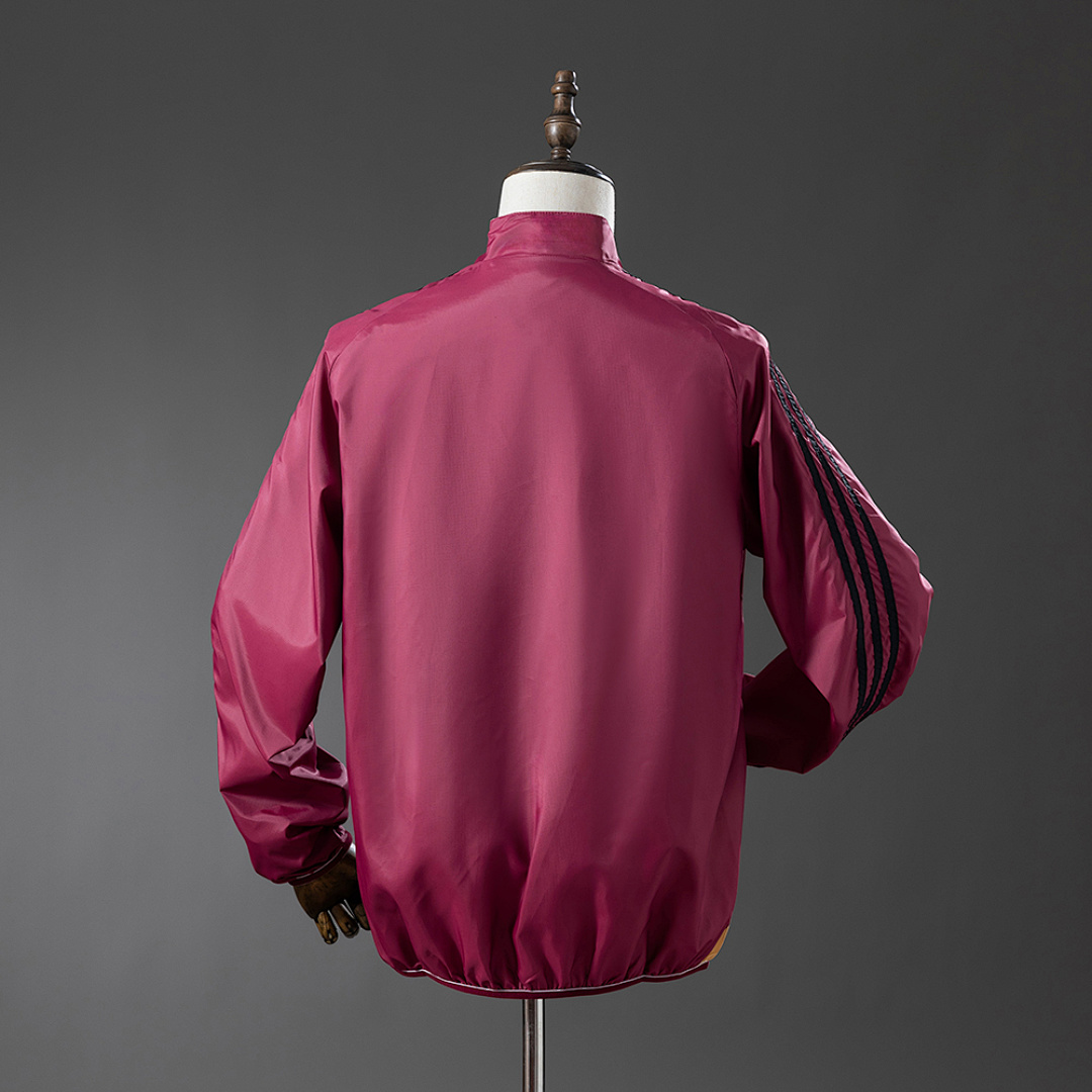 Real Madrid Reversible Jacket Windbreaker - Beige & Red S-XXL 12