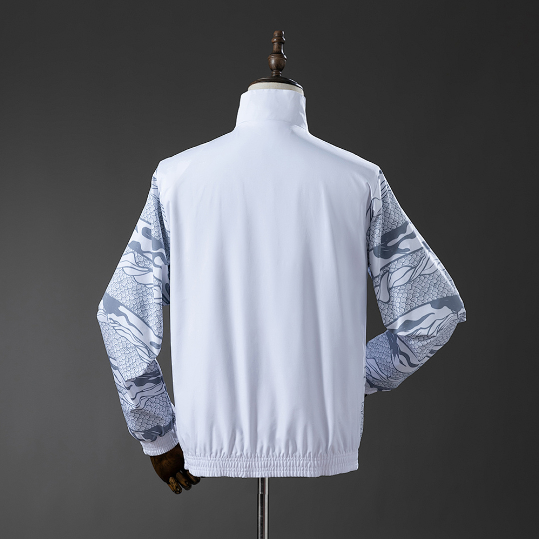 Manchester City Reversible Jacket Windbreaker - White & Mint Green S-XXL 12