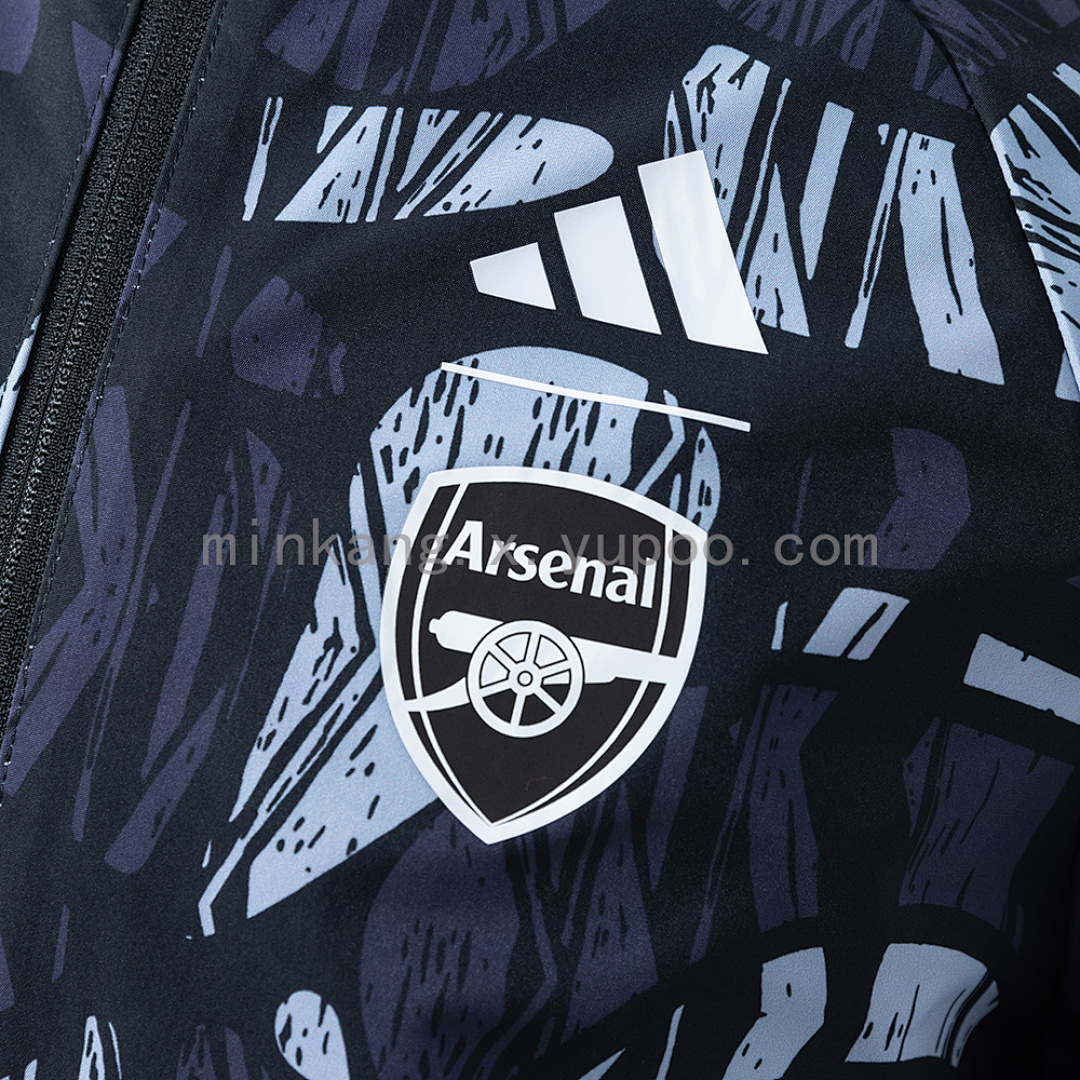 Arsenal Reversible Jacket Windbreaker - Red & Black S-XXL 5