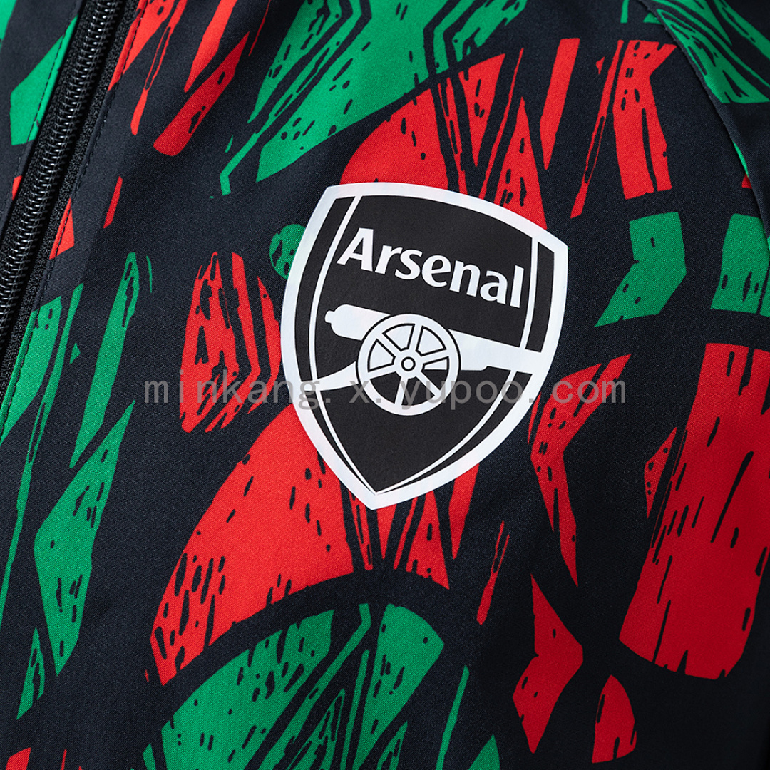Arsenal Reversible Jacket Windbreaker - Red & Black S-XXL 10