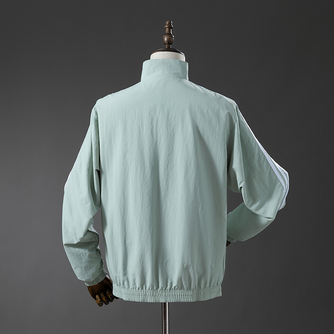 French Reversible Jacket Windbreaker - Blue & Mint Green S-XXL 12