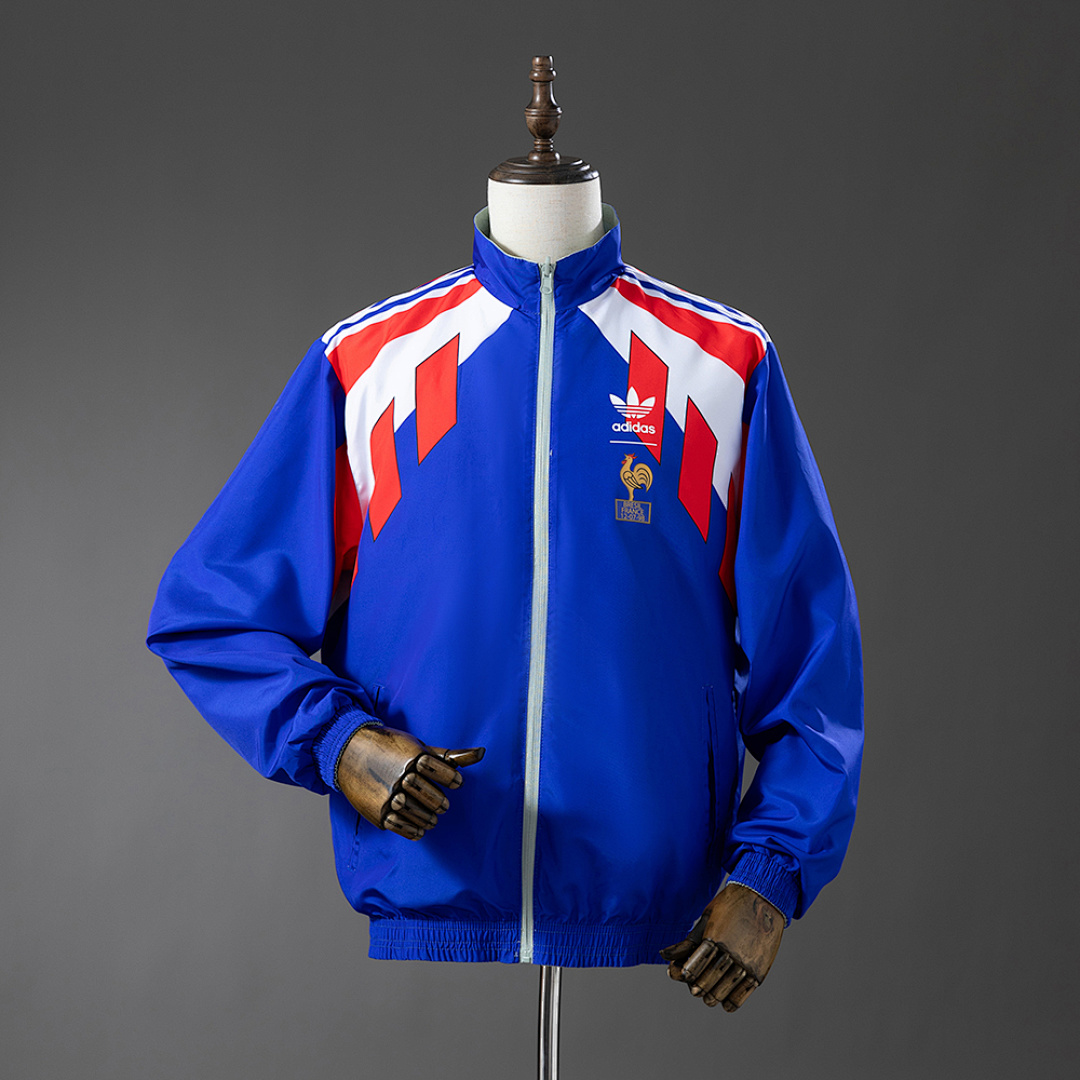 French Reversible Jacket Windbreaker - Blue & Mint Green S-XXL 4