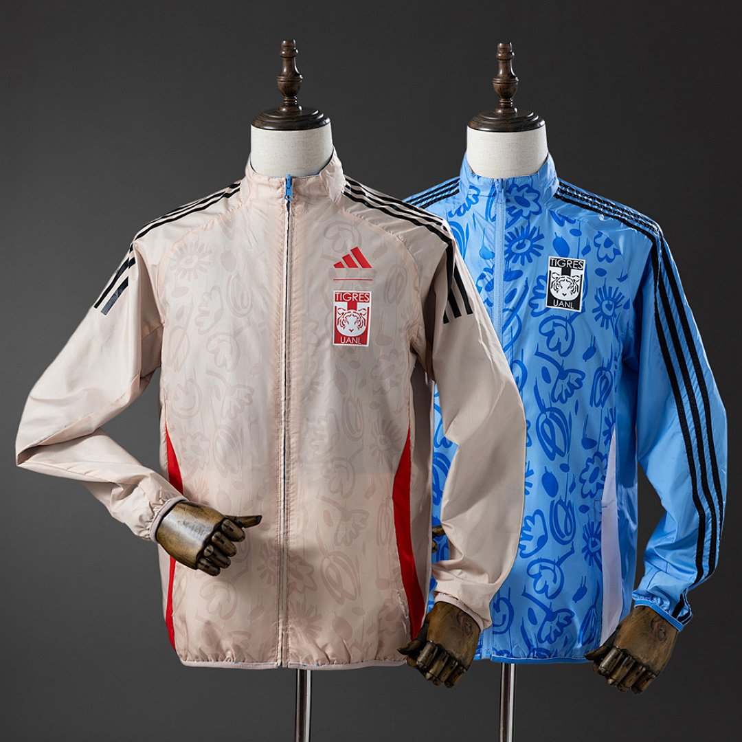 Tigres Reversible Jacket Windbreaker - Beige & Blue S-XXL 2