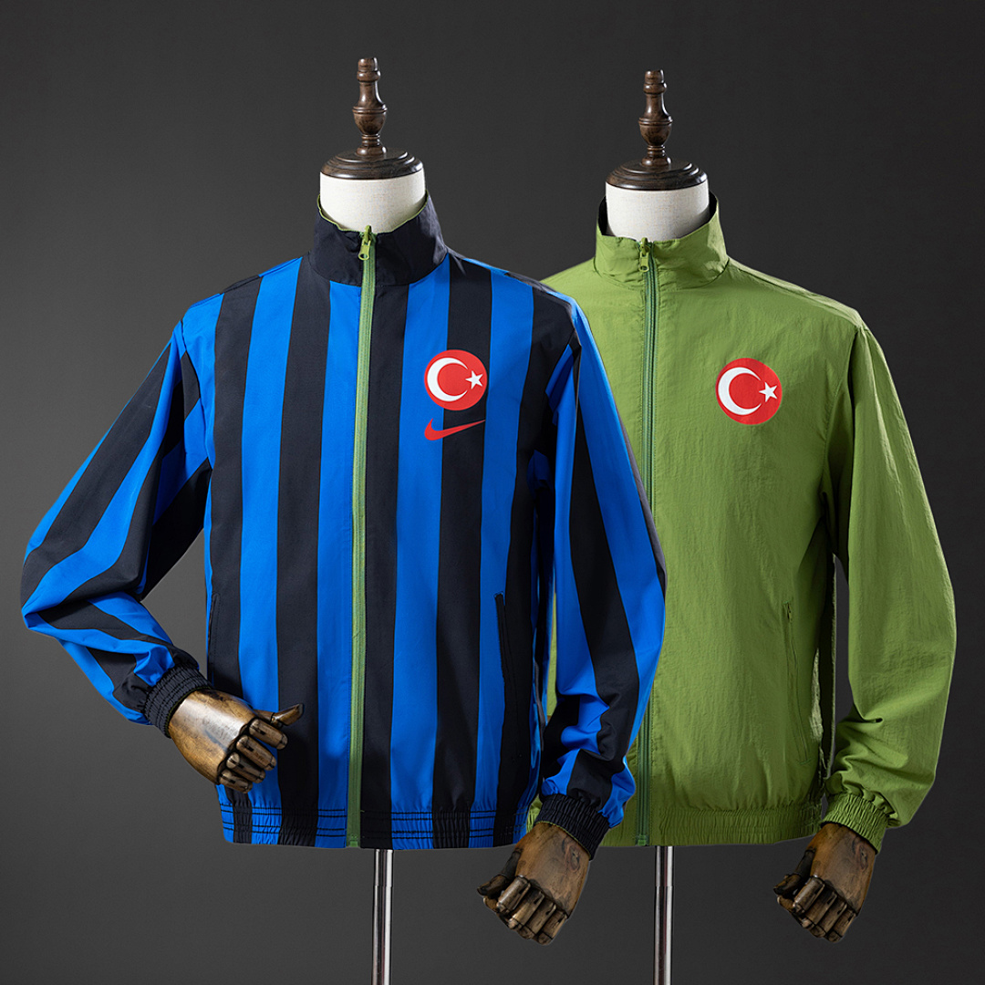 Türkiye Reversible Jacket Windbreaker - Blue & Green, S-XXL 2