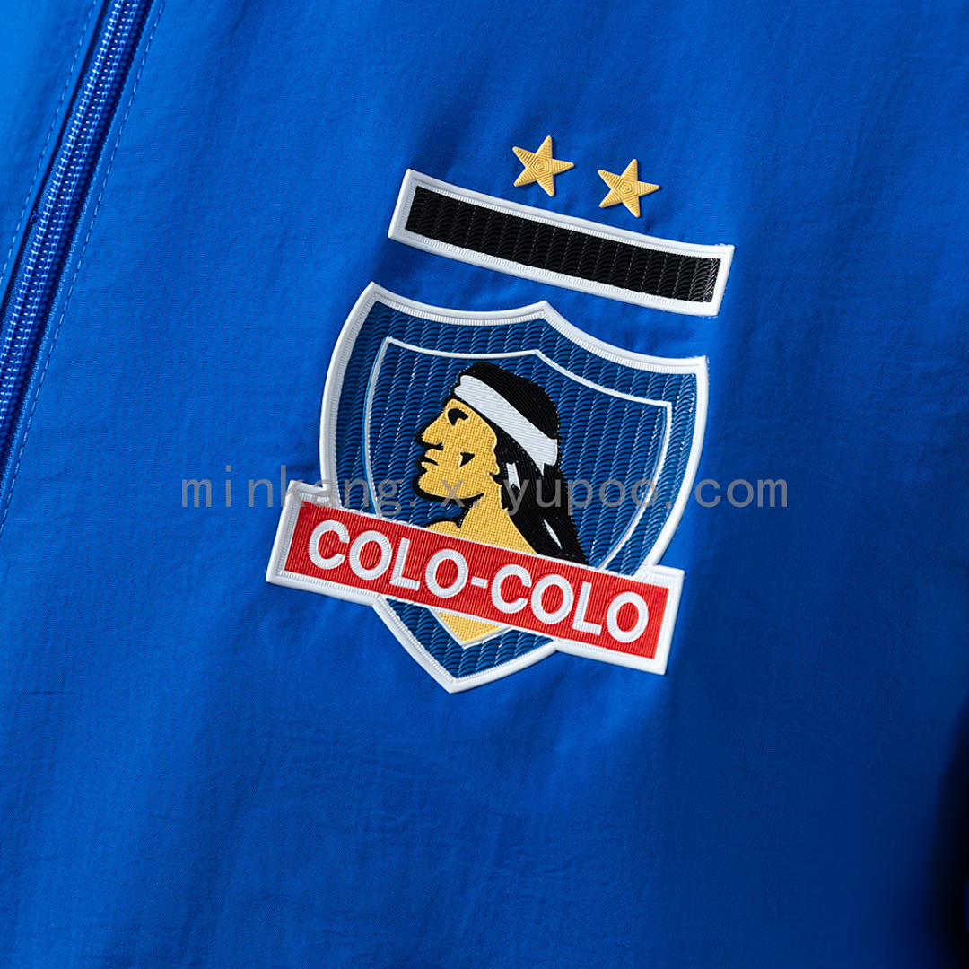 Colo Colo Reversible Jacket Windbreaker - White & Blue S-XXL 10