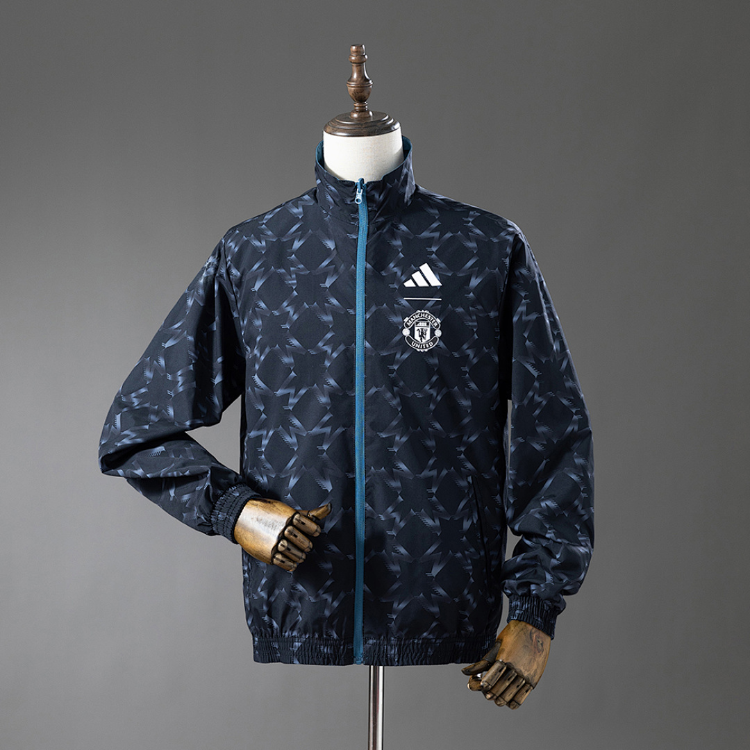 M-U Reversible Jacket Windbreaker - Blue&Black S-XXL 2