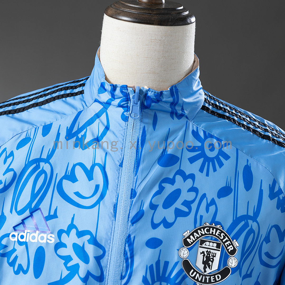 M-U Reversible Jacket Windbreaker - Beige&Blue S-XXL 11