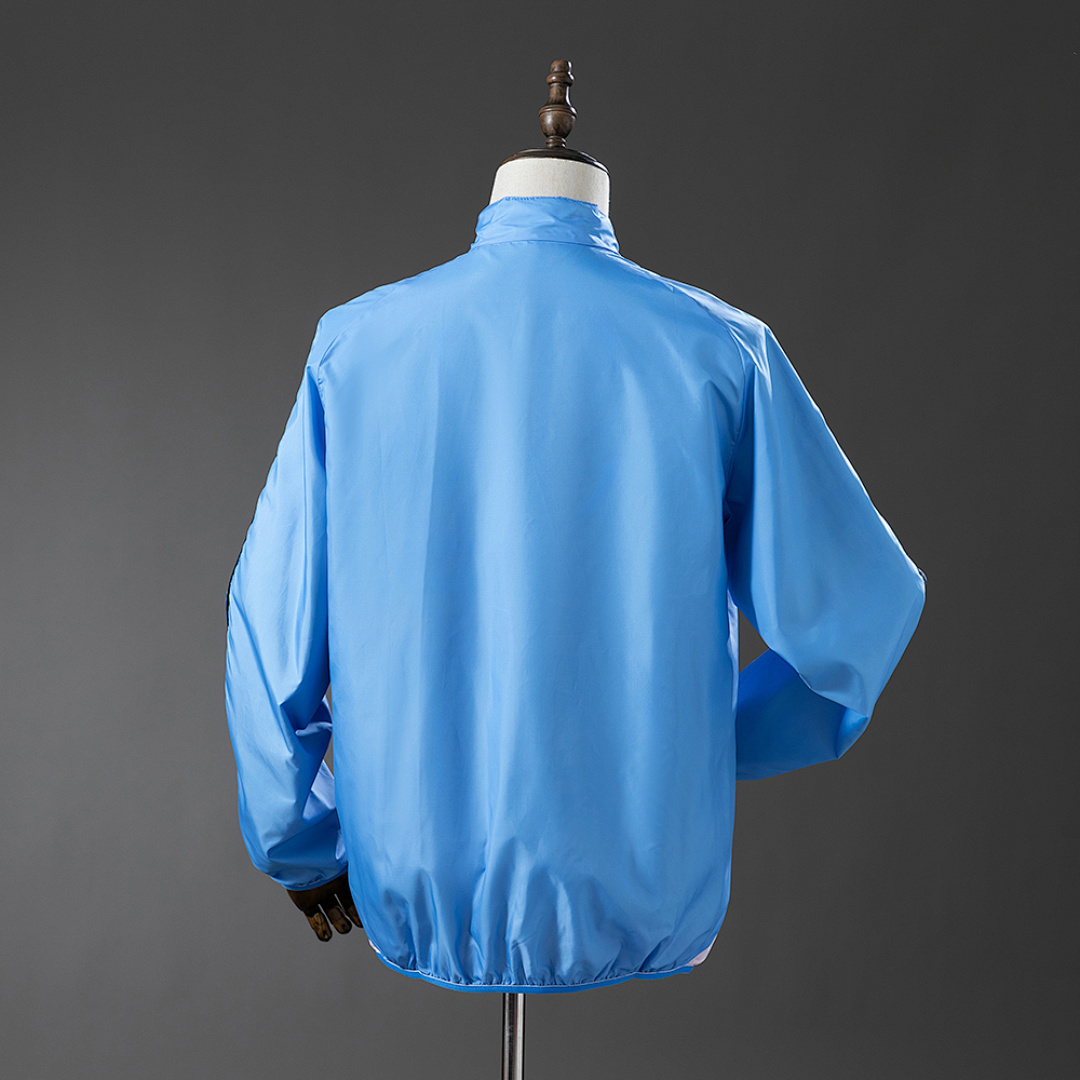 M-U Reversible Jacket Windbreaker - Beige&Blue S-XXL 12
