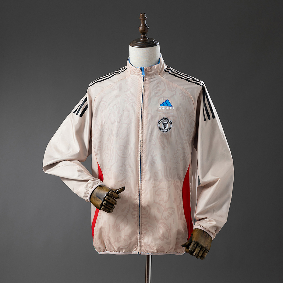 M-U Reversible Jacket Windbreaker - Beige&Blue S-XXL 4
