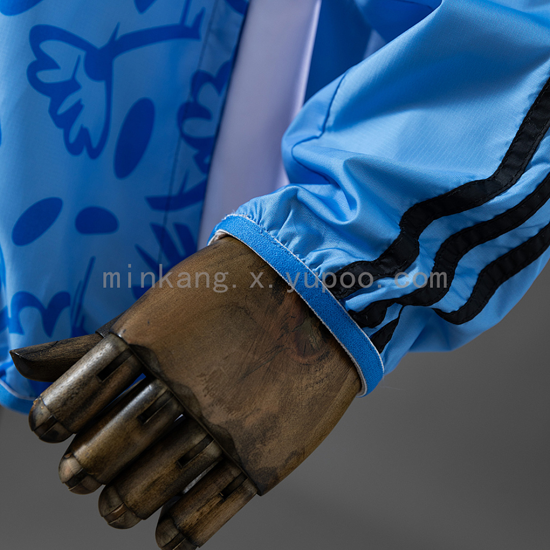 M-U Reversible Jacket Windbreaker - Beige&Blue S-XXL 7
