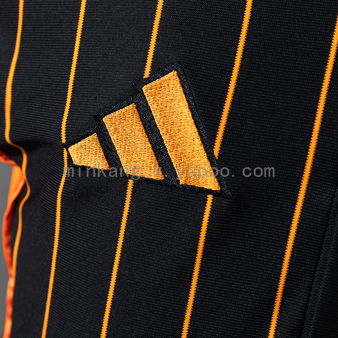 Real Madrid 25/26 Baseball - Black and Orange Striped Jersey S-4XL 5