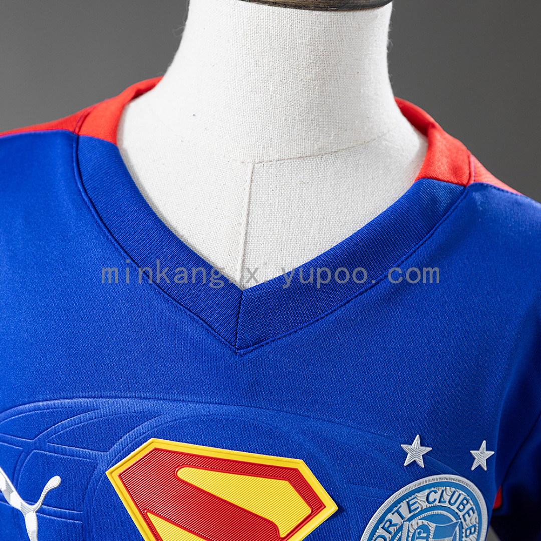 Bahia 25/26 Kids kit Superman Edition - Blue & Red Jersey SIZE：16-28 6
