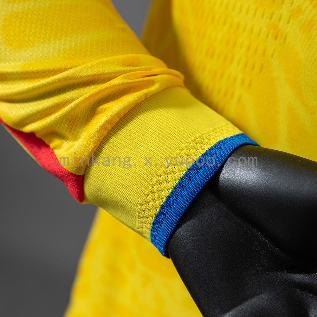 Colombia 2026 Home Long-Sleeve Player Version Jersey S-4XL 4