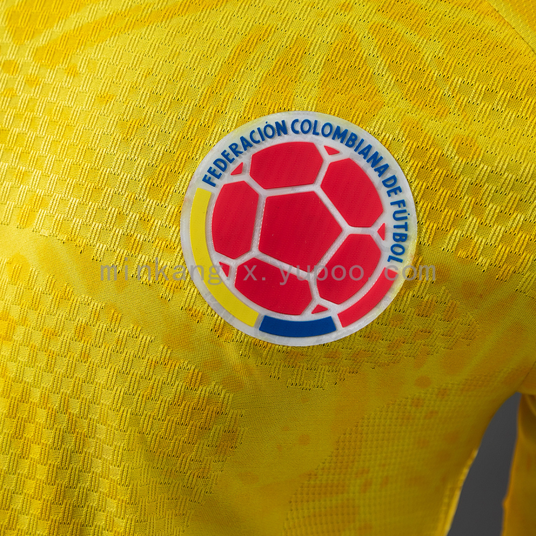 Colombia 2026 Home Long-Sleeve Player Version Jersey S-4XL 8