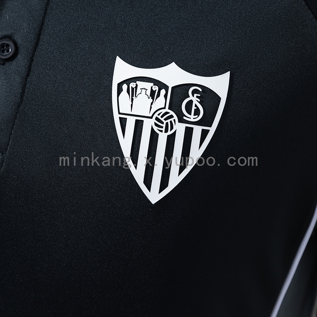 Sevilla 25/26 POLO - Black Sizes S-4XL 7