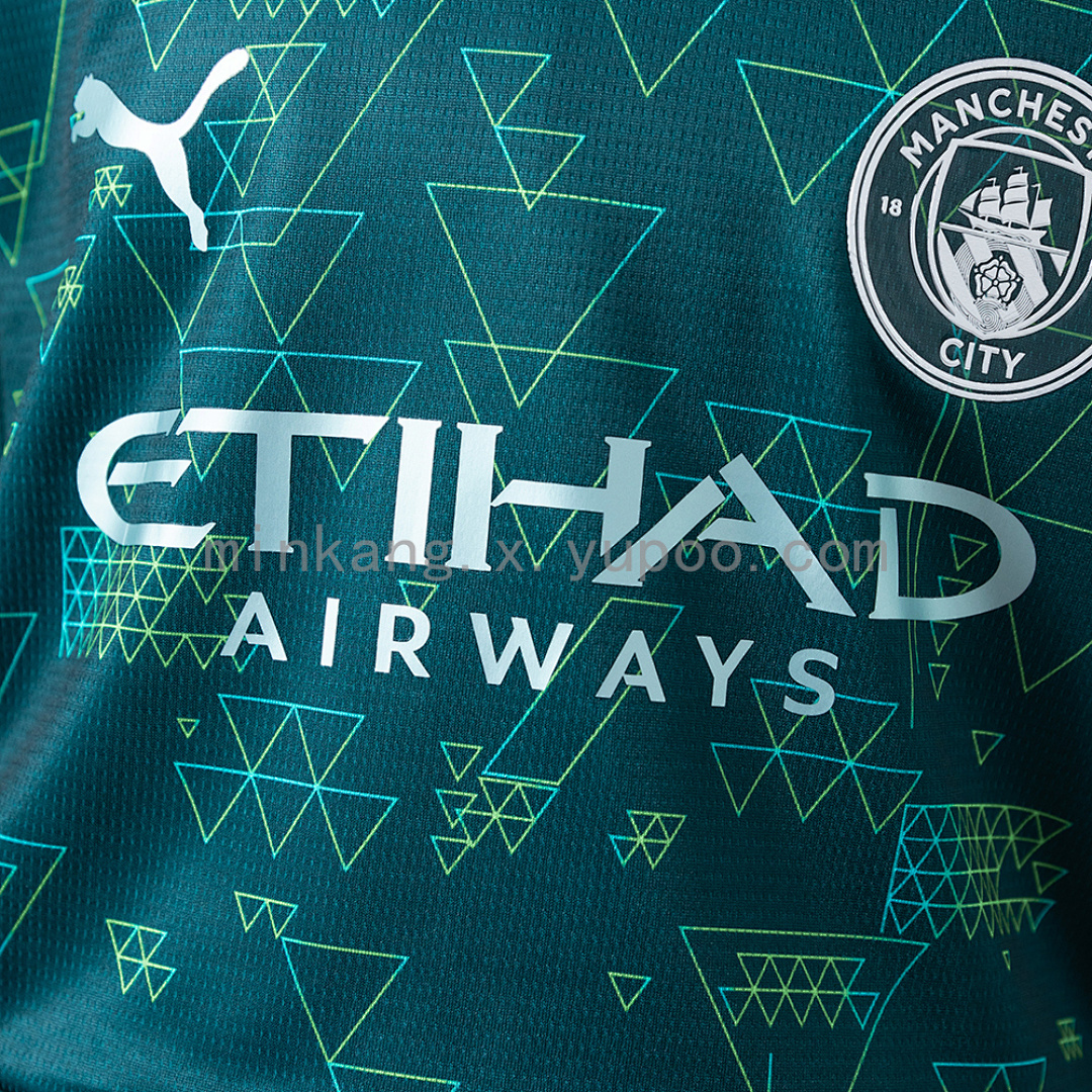 Manchester City 25/26 Fourth Away Kids Kit Jersey SIZE 16-28 9