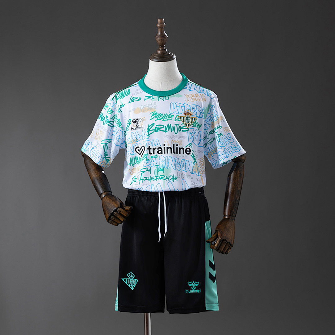 Real Betis 25/26 Special Edition Kids Kit Jersey SIZE 16-28 3