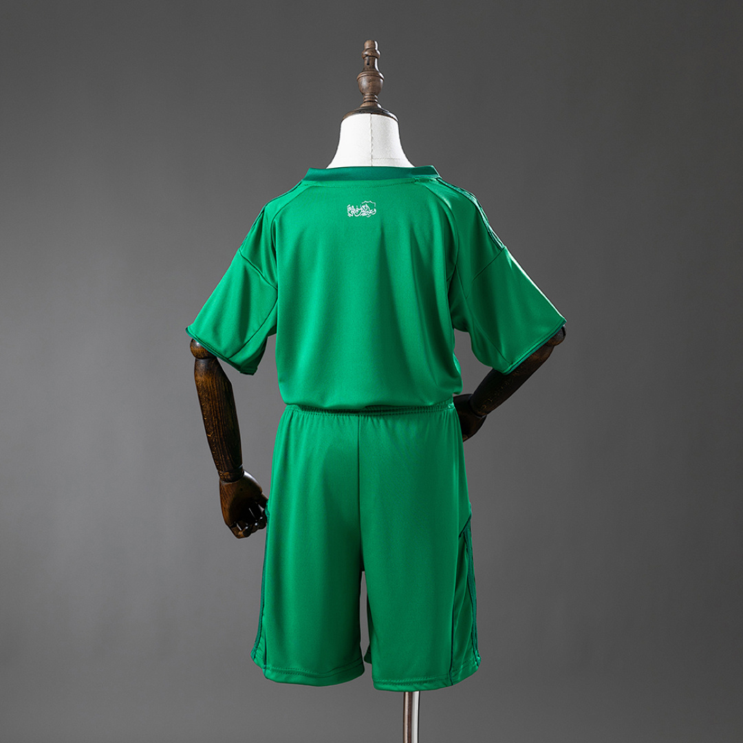 Al-Ahli Saudi 25/26 Green Kids Kit Jersey Size 16-28 2