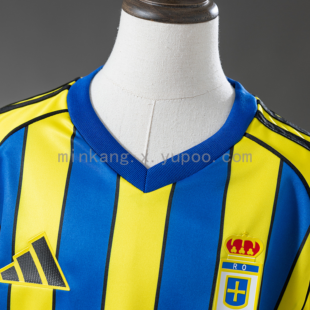Real Oviedo 25/26 Away Kids Kit Jersey Size 16-28 10
