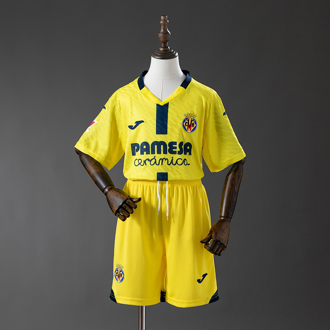 Villarreal 25/26 Home Kids Kit Jersey Size 16-28 3