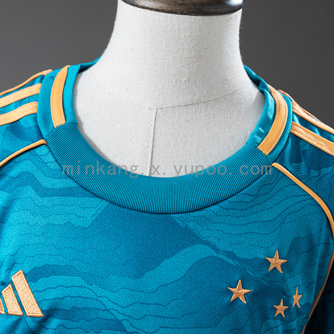 Cruzeiro 25/26 Third Away Kids Kit Jersey Size 16-28 7