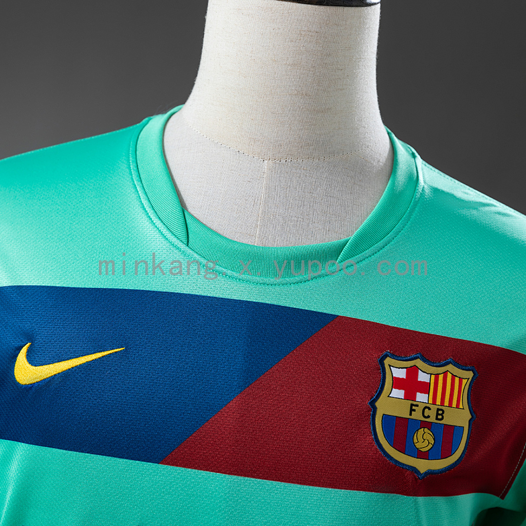 Barcelona 10/11 Away Long-Sleeve Retro Jersey S-XXL 11