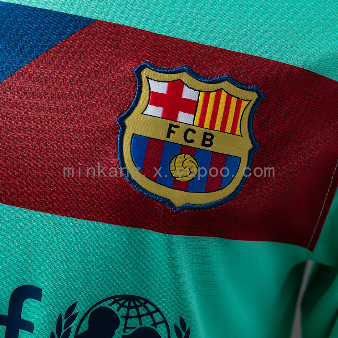 Barcelona 10/11 Away Long-Sleeve Retro Jersey S-XXL 9