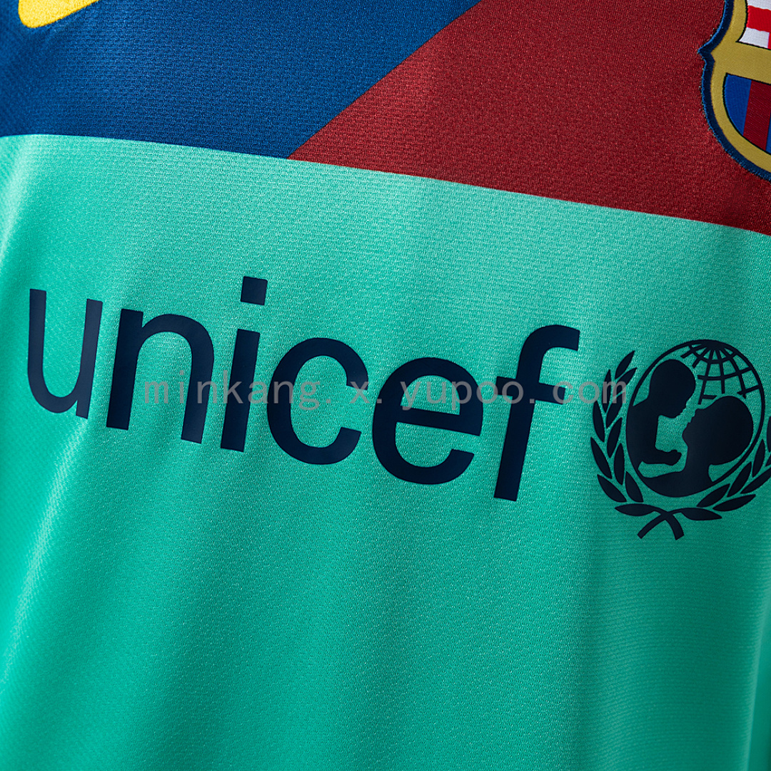 Barcelona 10/11 Away Long-Sleeve Retro Jersey S-XXL 10