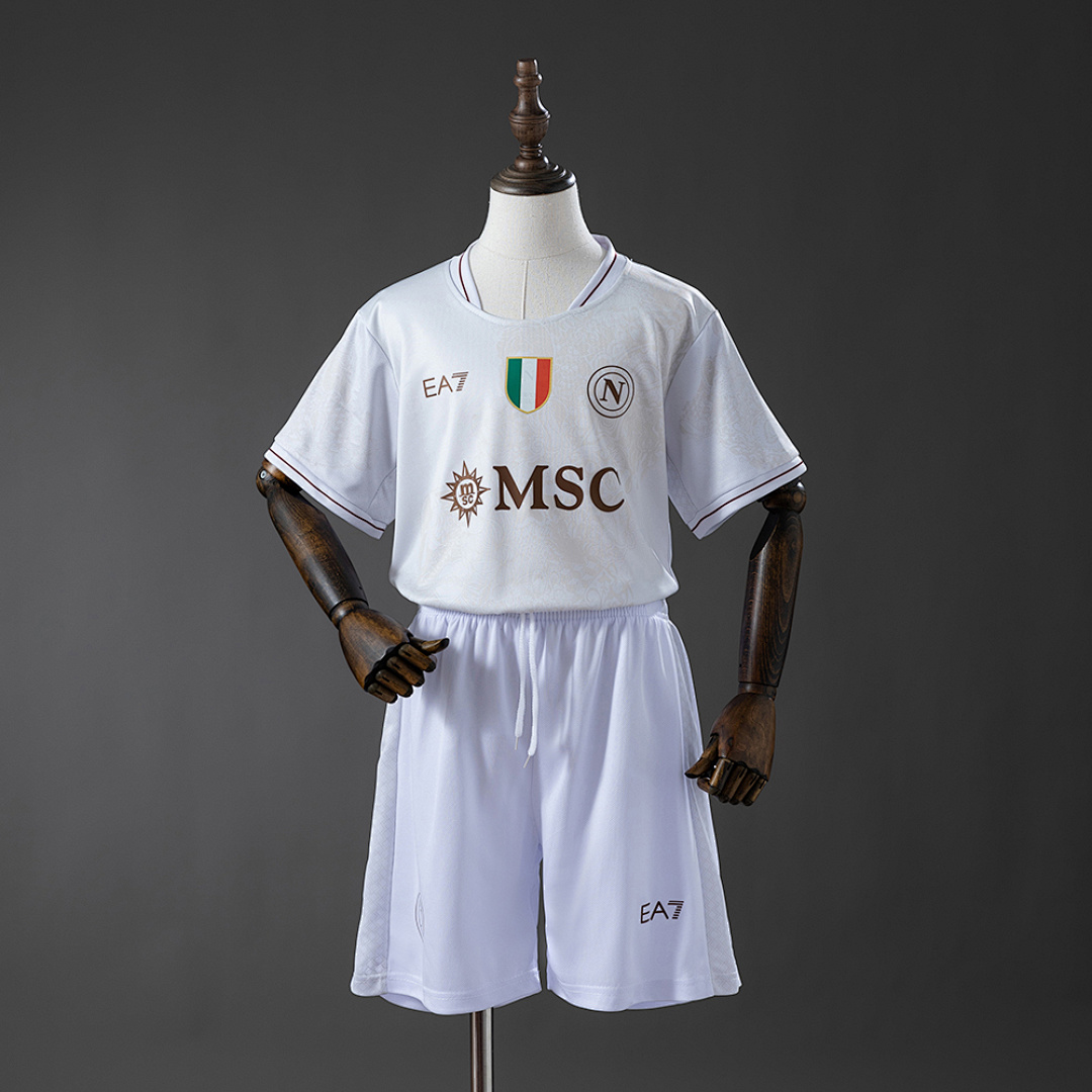Napoli 25/26 Third Away kids kit Jersey size 16-28 3