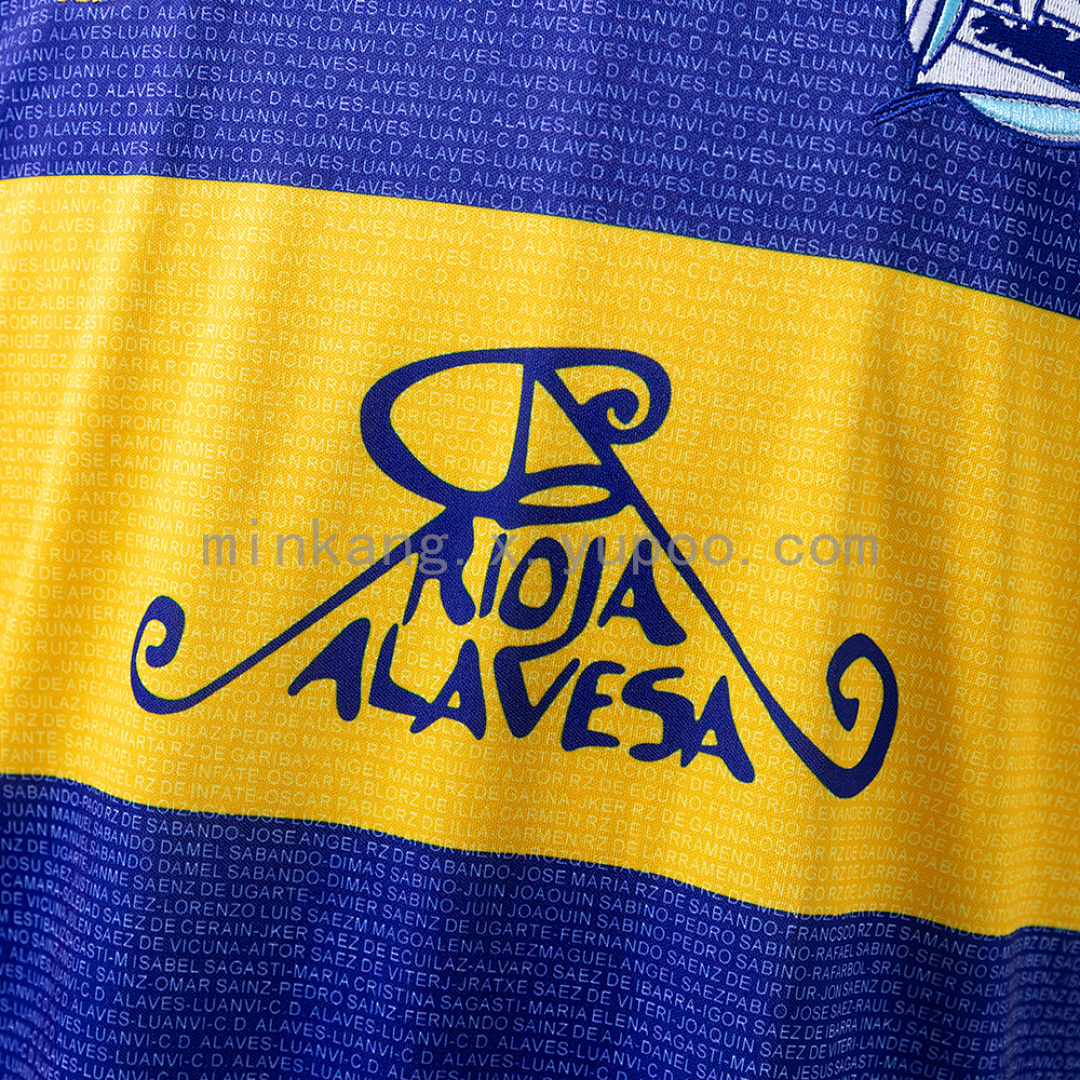 Deportivo Alavés 00/01 Home (UEFA Champions League Final Edition) Retro Jersey S-XXL 7