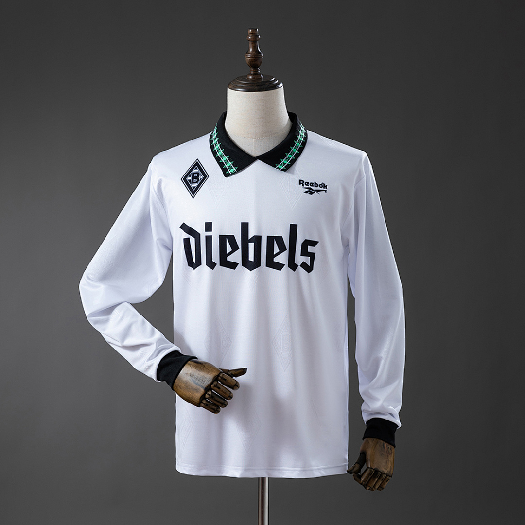 Borussia Monchengladbach 95/96 Home Long-Sleeve Retro Jersey S-XXL 3
